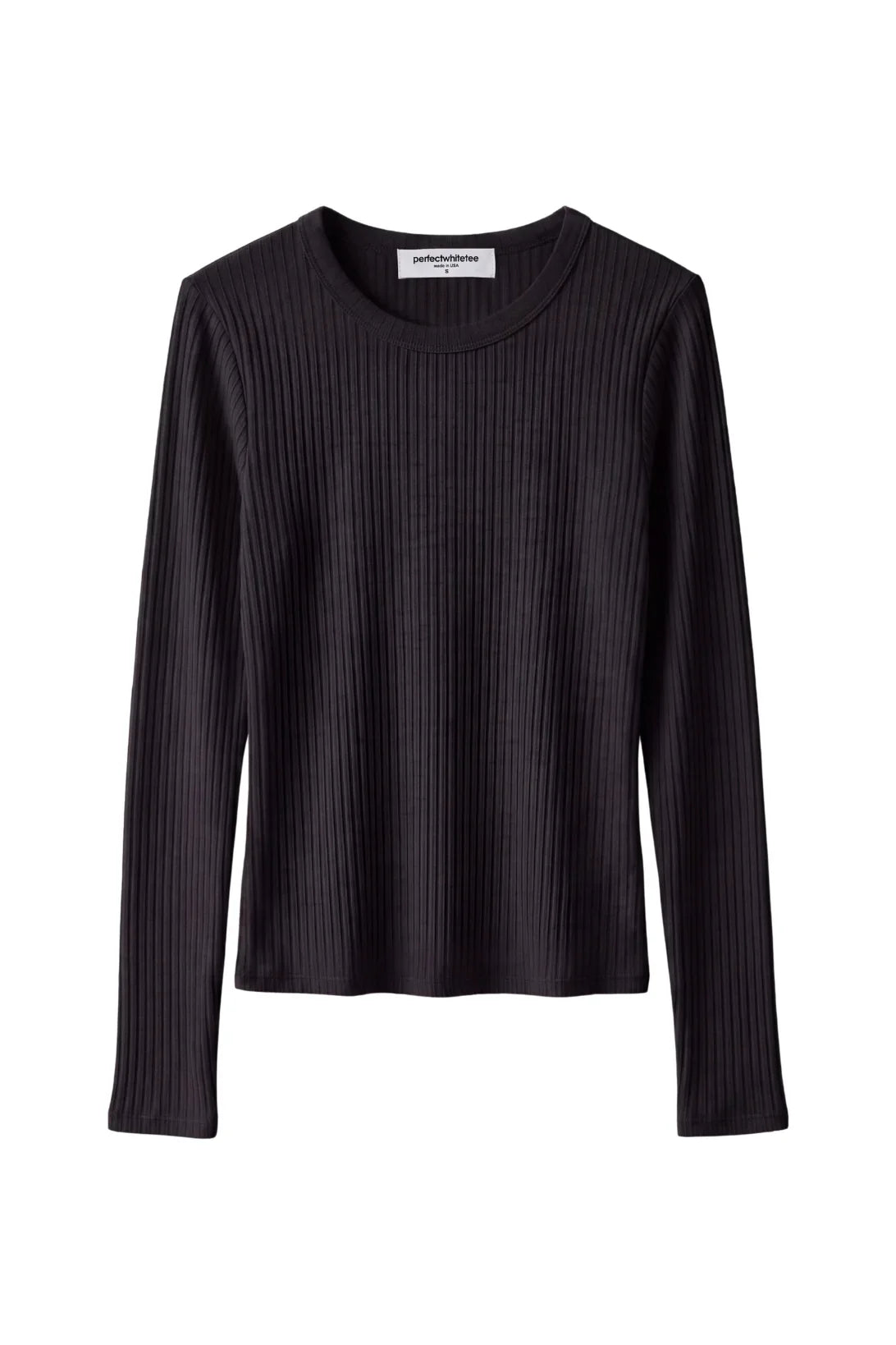 Perfect White Tee Flora 4x4 sweater rib crewneck