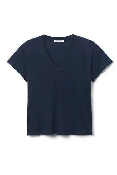 perfectwhitetee Hendrix Short Sleeve V-neck Navy
