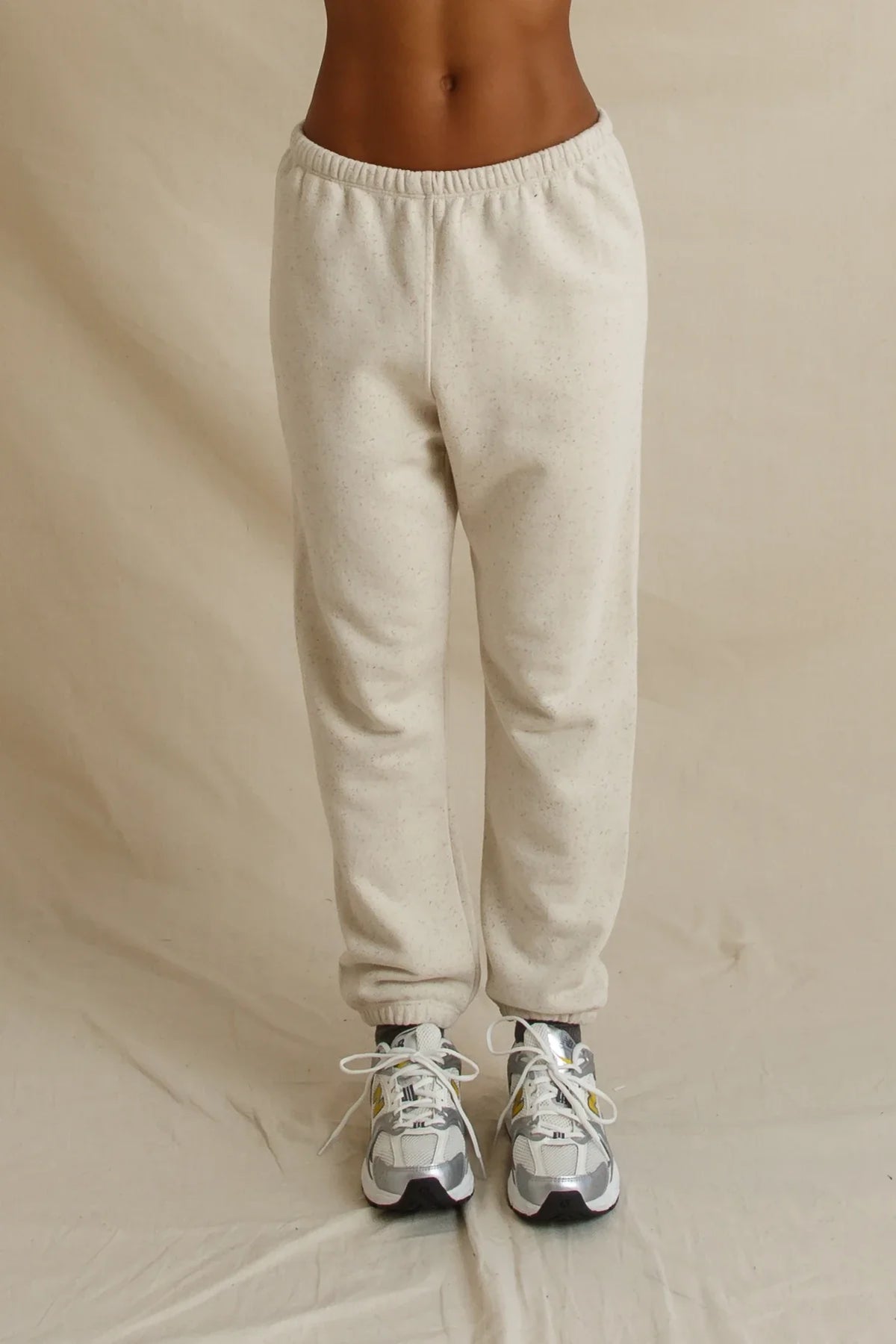 Perfect White Tee johnny speckled french terry easy sweatpant Sugar