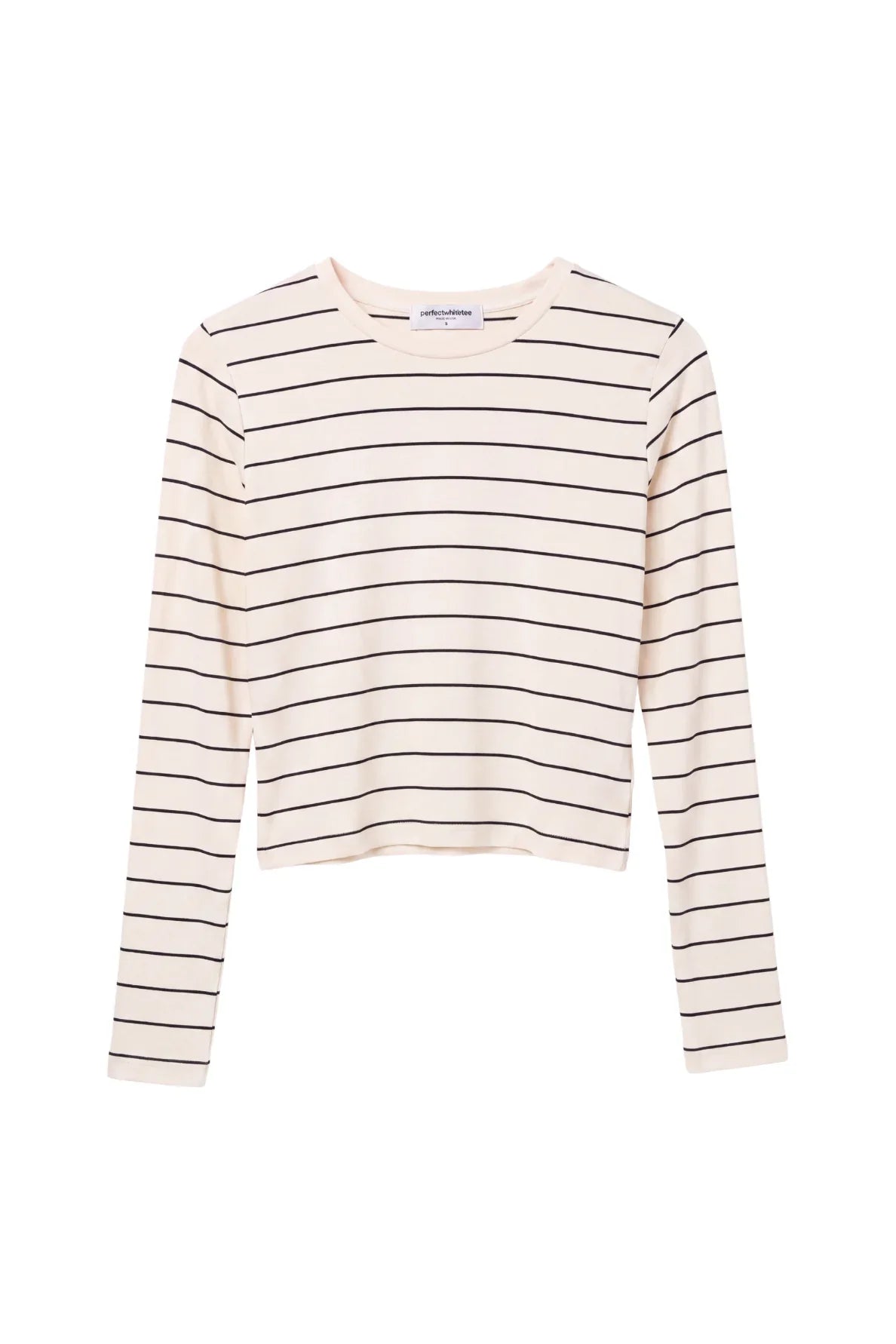 Perfect White Tee Lisa Long Sleeve natural/black