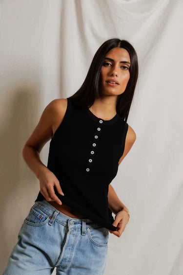perfectwhitetee Loretta Luxe Rib Tank