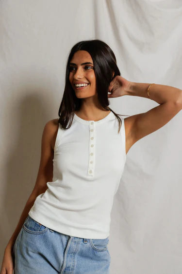 perfectwhitetee Loretta Luxe Rib Tank