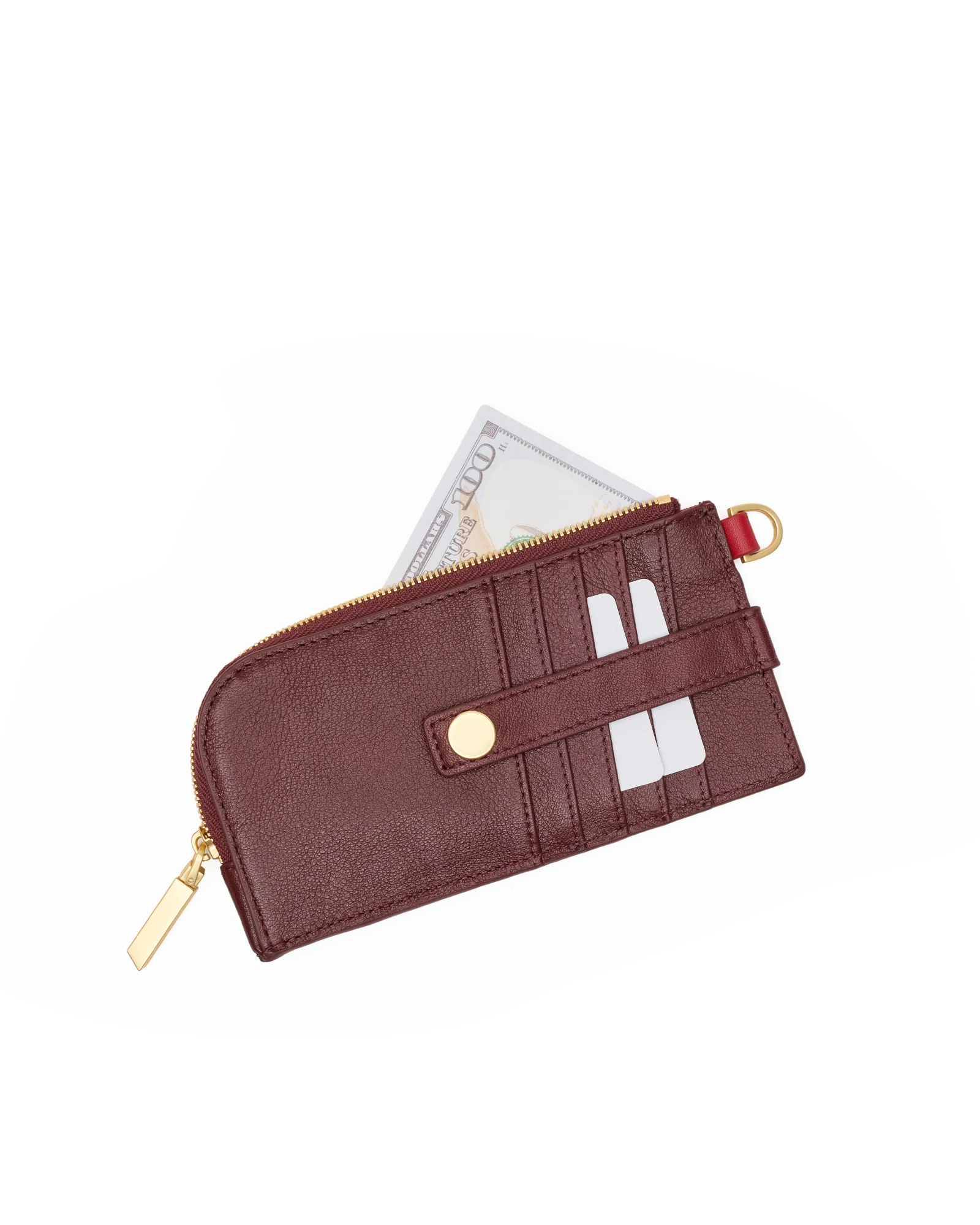 Hammitt 210 East Cherrywood Pebble Brushed Gold Wallet