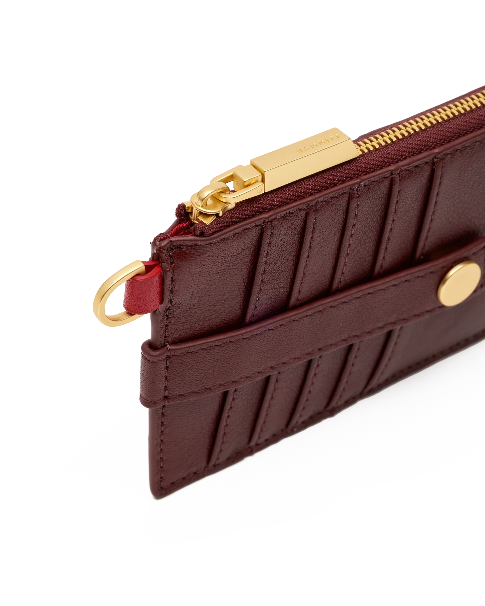 Hammitt 210 East Cherrywood Pebble Brushed Gold Wallet