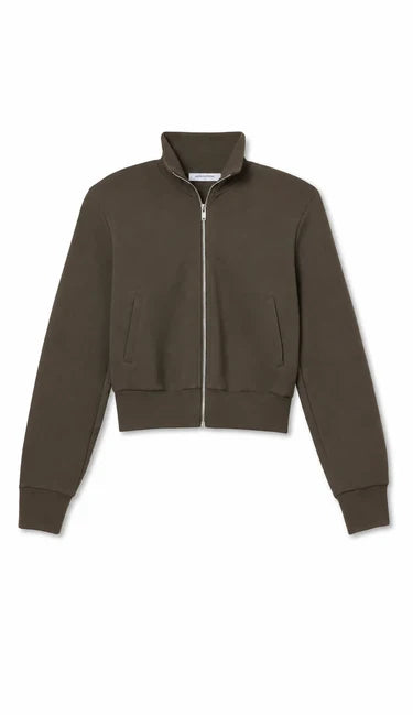 perfectwhitetee- Milana Travel Track Jacket- Dark Olive