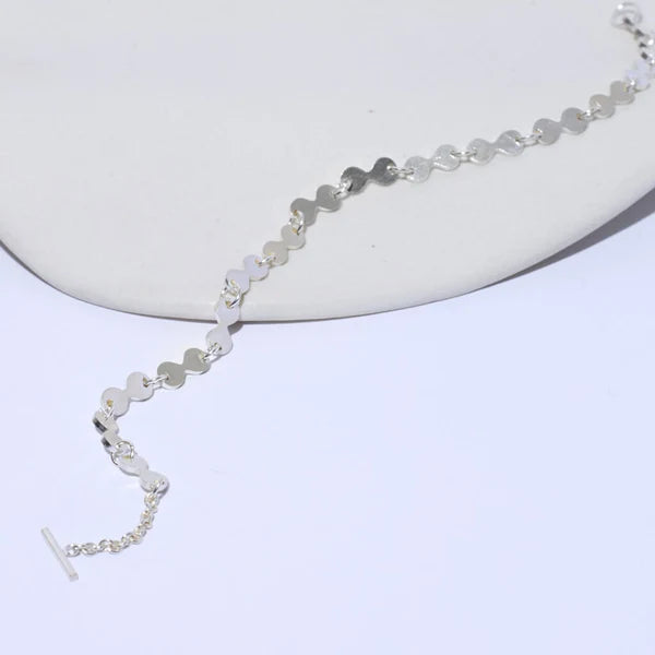 MULXIPLY Pool Link Bracelet Silver