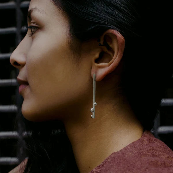 MULXIPLY Rain Earrings Silver