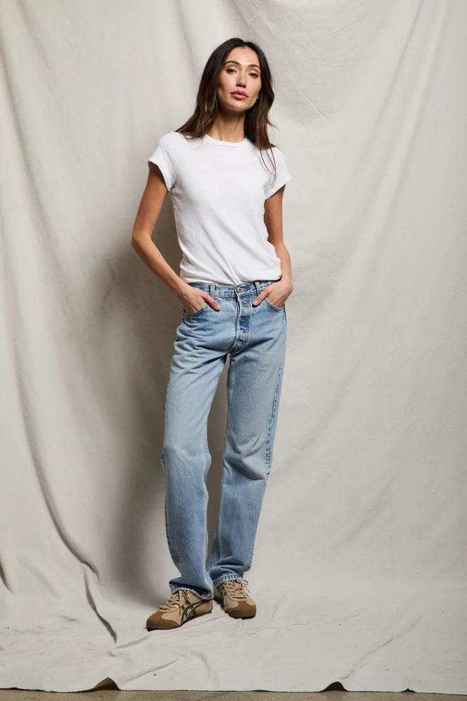 perfectwhitetee Sheryl Baby Tee White