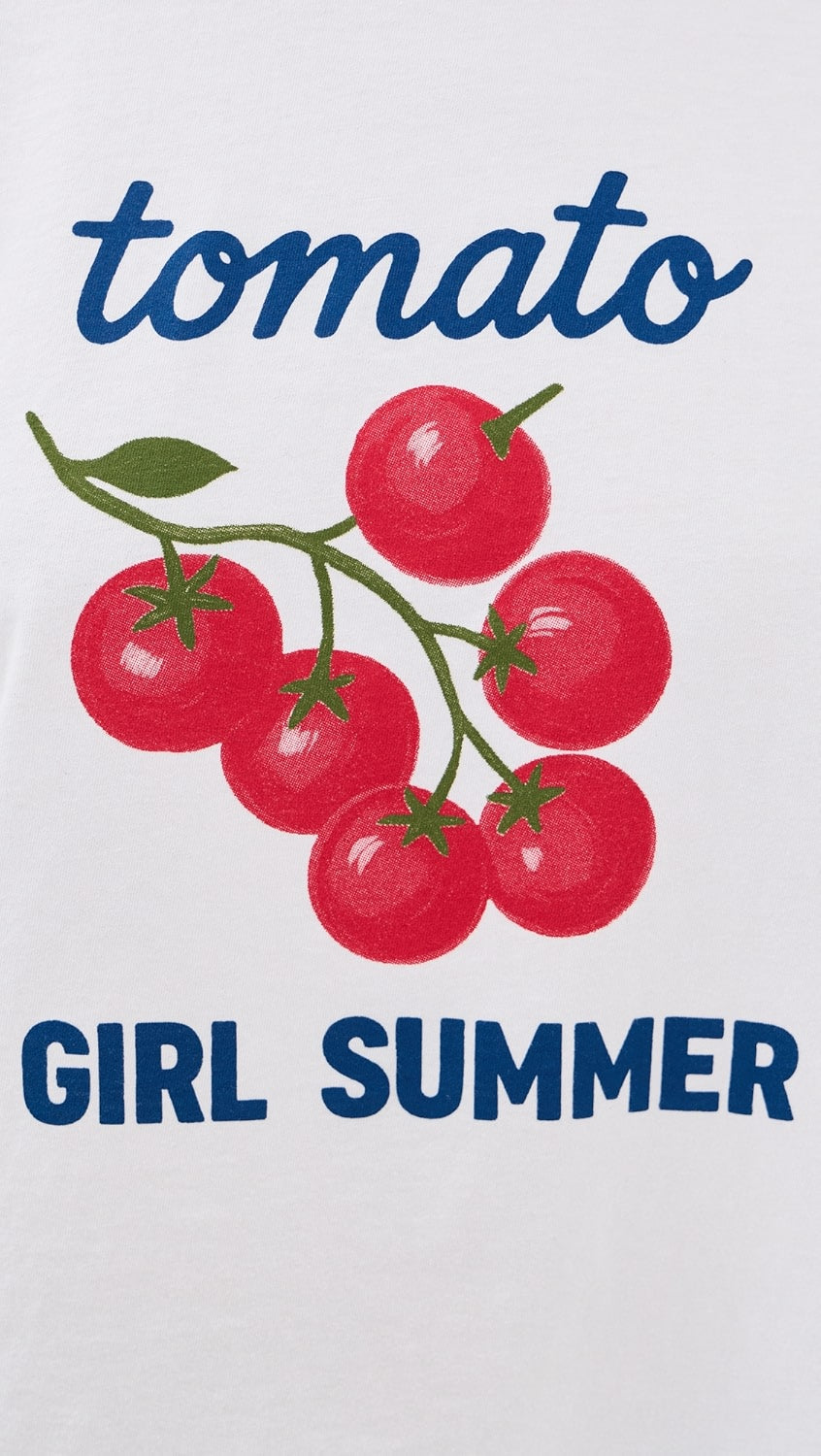 Sunny Somewhere Tomato Girl T-shirt